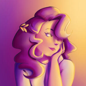 A digital drawing of Circe (from EPIC:The Musical), as illustrated by Hye.